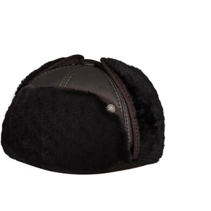 Rus Pilot Model Hakiki Deri Şapka