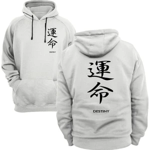 Destiny Yazılı Çift Baskılı 3 Ipl. Şardonlu %100 Pamuk, Içi Polar, Çok Kalın Sweatshirt