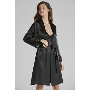 Pierre Cardin  Saten Dantelli Gecelik & Sabahlık Takım  - 4265