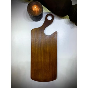 Doğal Ahşap Sunum ve Kesim Tahtası Ceviz Renk