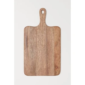 Doğal Ahşap Kesim ve Sunum Tahtası Büyük Boy Natural Renk 50 x 27 cm.