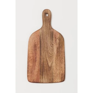 Doğal Ahşap Kesim ve Sunum Tahtası Orta Boy Natural Renk 36 x 17 cm.