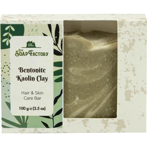 The Soap Factory Artizan Seri Bentonit ve Kaolin Killi Sabun 100 g - Yağlı Ciltler İçin - Fazla Yağı Giderir - Sebum Dengesini Korur - Canlı Bir Cilt İçin - Soğuk Sıkım Sabun