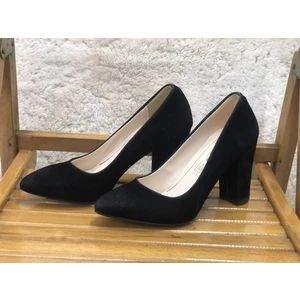 Kafkaslar 9 Cm. Kalın Topuklu Bayan Stiletto Ayakkabı