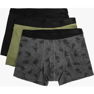 Pamuklu Basic 3'lü Boxer Seti