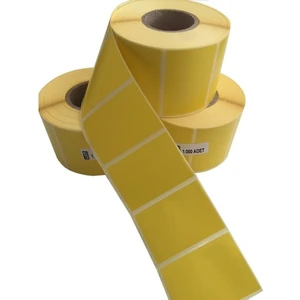 Sarı Termal Etiket 40X60 mm (İlaç Tarif Etiketi)