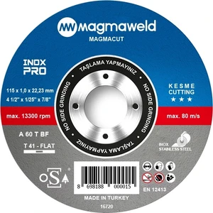 Magmacut Inox Pro Kesme Taşı Disk 115X1.0X22 mm 25 Adet