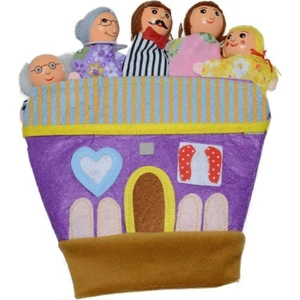 Aile Parmak Kukla Eldiven Şeklinde