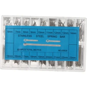 Peri Store 360 Adet 6MM-23MM Saat Kayışı Bağlantı Pimleri Paslanmaz Çelik Çatal Çubuk Çeşitleri Onarım Aracı