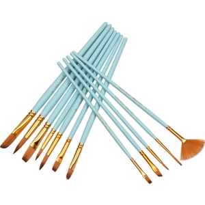 Beauty Life 12 Adet Ince Detay Boya Fırçası Set Çift Renk Taklon
