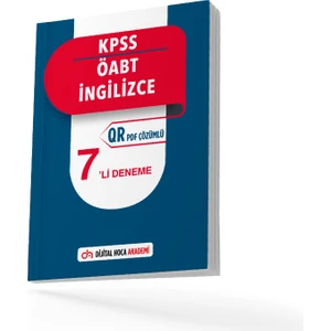 Dijital Hoca Akademi ÖABT İngilizce Öğretmenliği Qr Çözümlü 7 Deneme