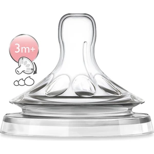 Philips Avent SCF045/27 Natural Biberon Emziği, Akış Ayarlı, 3m+ 2'li