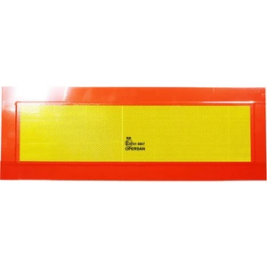 Tüvtürk Uyumlu E37 Reflektörlü Fosforlu Tır Kamyon Dorse Çekici Arkası Bant 20 cm x 56.5 cm 1 Çift