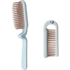 Puluzpuluz Taşınabilir Katlanır Abs Saplı Makyaj Saç Tarağı (Yurt Dışından)