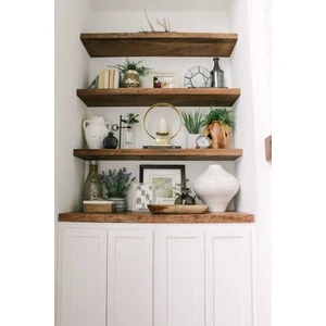 Karadeniz Pazarlama 3'lü Ahşap Duvar Rafı 40 mm 70X20