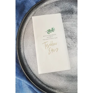 Sunum Peçetesi Mutluluğumuzu Bizimle Paylaştığınız için Teşekkür Ederiz Konuşan Kağıt Peçete