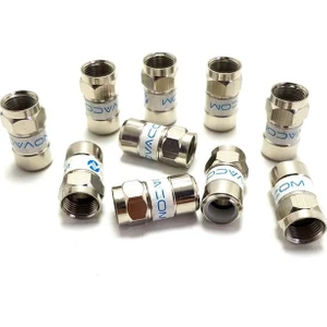 Sıkmalı Kolay F Konnektör Rg6 10 Adet