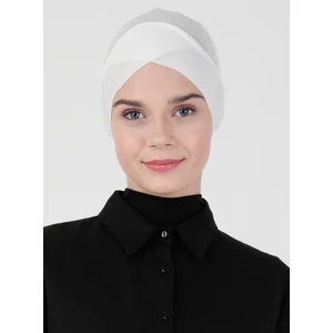 Nefes Alan Kumaş Pratik Çapraz Boru Bone - 10 Açık Vizon - Ecardin