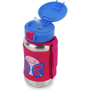 Skip Hop Pipetli Paslanmaz Çelik Suluk - Kelebek