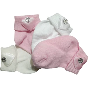 Baby Bakkal 4 Çift Aksesuarlı Bebek Çorabı