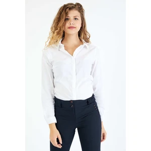 Pera Club Bayan Basic Likralı Gömlek