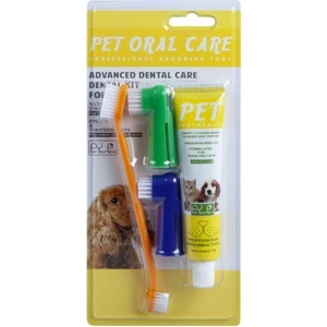 For Your Pets Biftek Aromalı Kedi Köpek Diş Macunu Seti