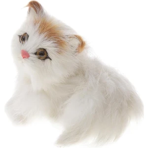 Sarı Alın Simülasyon Kedi Oyuncak Polietilen Kürkler Büyük Sevimli Kedi Bebek Hediye (Yurt Dışından)