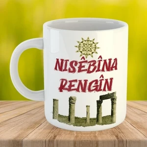 Zerya Hobi Nisêbîna Rengîn Şehir Kürtçe Porselen Kupa