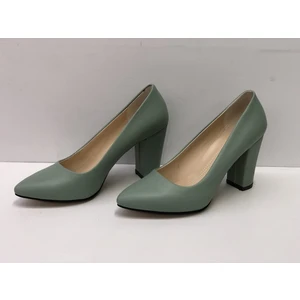 Kafkaslar 9 Cm. Kalın Topuklu Bayan Stiletto Ayakkabı