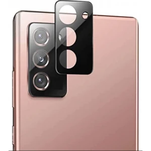 Samsung Galaxy S21 Plus G996 Kırılmaz Cam Kamera Lens Koruyucu Komple Cam Siyah