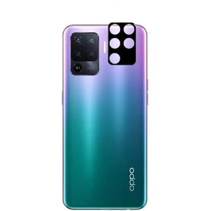 Oppo Reno5 Lite CPH2205 Kırılmaz Cam Kamera Lens Koruyucu Komple Cam Siyah