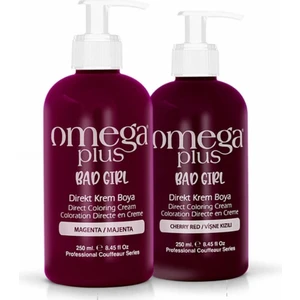 Omega Plus Bad Girl Majenta Vişne Kızılı Renkli Saç Boyası Seti 250ML 250ML OPBG03