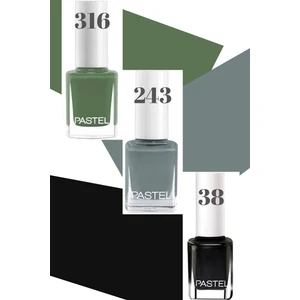 3’lü Set Pastel Oje 38 - Pastel Oje 243 - Pastel Oje 316 Nail Polish Kış Renkleri