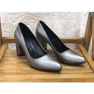 Kafkaslar 9 Cm. Kalın Topuklu Bayan Stiletto Ayakkabı