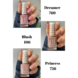 3’lü Oje Seti Pastel Nude Blush 106 + Pastel Nude Princess 756 + Pastel Nude Dreamer 769 Nail Polish
