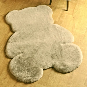 Yıkanabilir Kaymaz Taban Post Peluş Çocuk Halısı Vizon