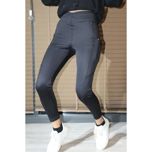 Modelli Içi Yün Yuksek Bel Tayt