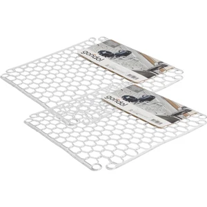 2 Adet Şeffaf Silikon Lavabo Buzluk Halısı Kurutma Matı