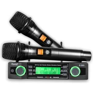 R-203 (EL+EL) 2 Kanal Uhf 2 El Kablosuz Mikrofon