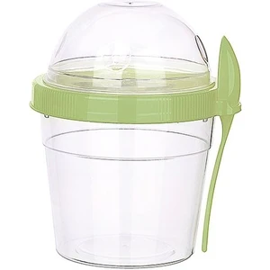 Hazneli Kaşıklı Yoğurt ve Mama Saklama Kabı 500 ml