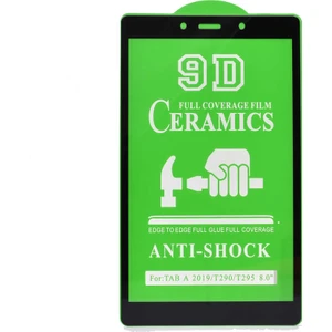Mobaxaksesuar Samsung Galaxy Tab A 8.0 T290 T295 T297 Tablet Seramik Ekran Koruyucu - Siyah