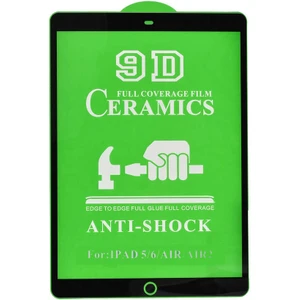Mobaxaksesuar Apple iPad 5. Nesil 9.7" 2017 Tablet Seramik Ekran Koruyucu A1822 A1823 - Siyah