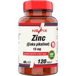 Zinc Çinko Pikolinat 15 Mg 120 Tablet