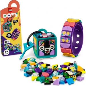 Dots Neon Kaplan Bileklik ve Çanta Süsü 41945 - 6 Yaş ve Üzeri Hayvanseverler İçin Oyuncak Yapım Seti (188 Parça)