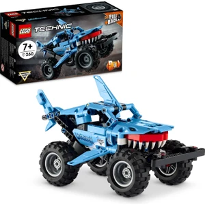 Technic Monster Jam# Megalodon# 42134 # 7 Yaş ve Üzeri Araçları Seven Çocuklar İçin 2#si 1 Arada Yaratıcı Oyuncak Model Yapım Seti (260 Parça)