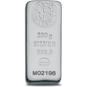 Harem Altın 250 Gram Gümüş Külçe