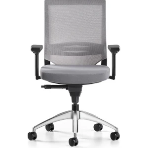 Cozy Çalışma Koltuğu - 3D Kol - Alüminyum Ayak - Antrasit/gri