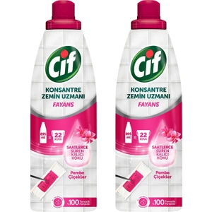 Konsantre Zemin Uzmanı Fayans Pembe Çiçekler 895 ml x 2'li