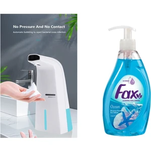 Sensörlü Fotoselli Sıvı Sabunluk  21 x 10 x 5 cm ve 1 Adet 400 ml Sıvı Sabun