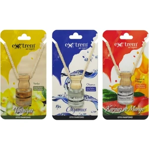 Oto Parfümü 3 Adet 8 ml Vanilya + Karpuz-Mango + Okyanus